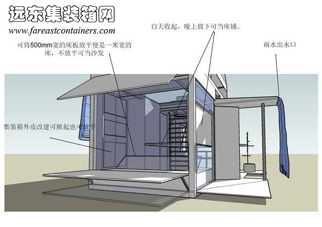 可变形的移动住所,集装箱活动房,住人集装箱房屋,二手集装箱货柜