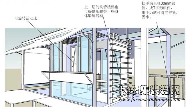 带天窗的变形小屋,集装箱活动房,二手集装箱货柜,住人集装箱房屋