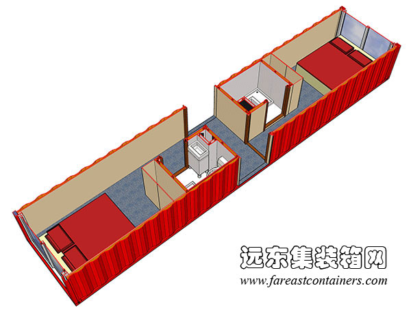 Tempohousing 对单个集装箱的其他利用方式,集装箱房屋,集装箱建筑,集装箱住宅,集装箱活动房,住人集装箱