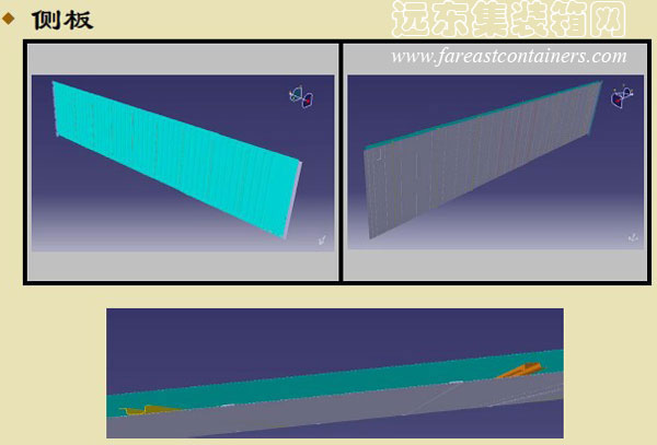侧板,集装箱的主要部件结构图解