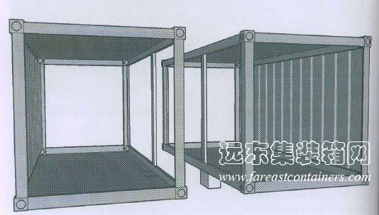 支撑示意图,集装箱房屋,集装箱建筑,集装箱住宅,集装箱活动房,住人集装箱