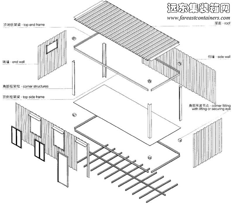 集装箱组件,集装箱建筑,集装箱房屋,集装箱住宅,集装箱活动房,住人集装箱