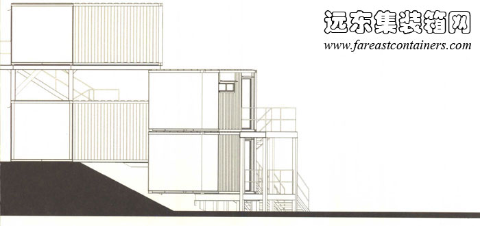 集装箱建筑设计图,集装箱房屋,集装箱住宅,集装箱活动房,住人集装箱