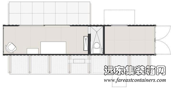 集装箱度假屋平面图,集装箱房屋,集装箱活动房,住人集装箱,集装箱住宅,集装箱建筑