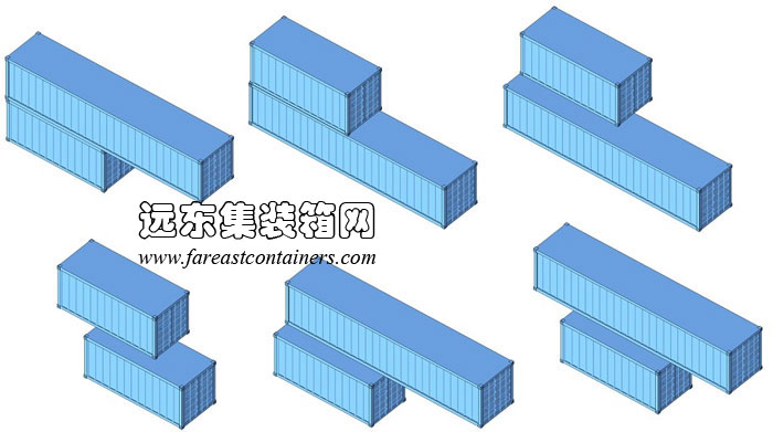 上下箱体平行错开放置演变的组合方式,集装箱房屋,集装箱活动房,住人集装箱,集装箱住宅,集装箱建筑