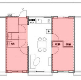 女川应急住宅户型平面图三单元套间,集装箱房屋,集装箱活动房,住人集装箱,集装箱住宅,集装箱建筑