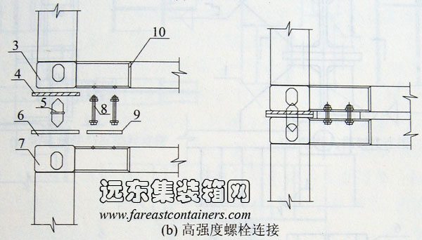 高强度螺栓连接,集装箱组合房屋