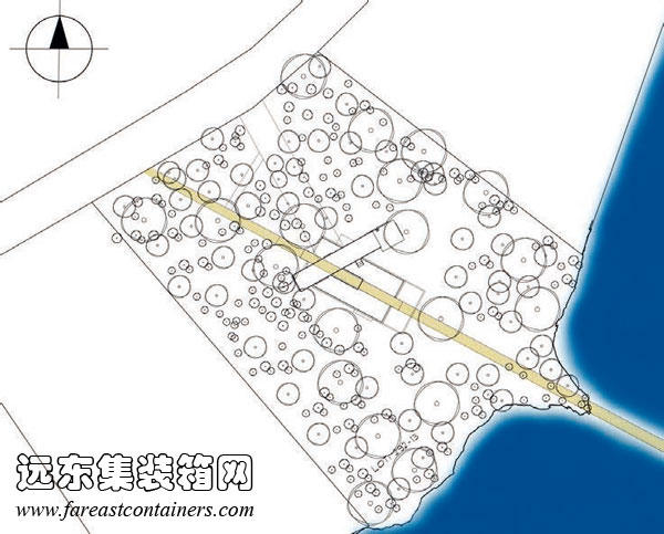 Du Chemin Brochu 集装箱住宅总平面图