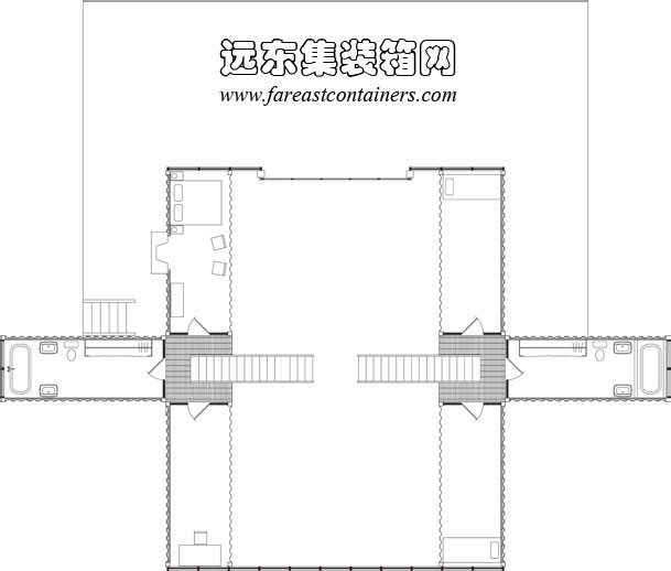 12号集装箱住宅二层平面图