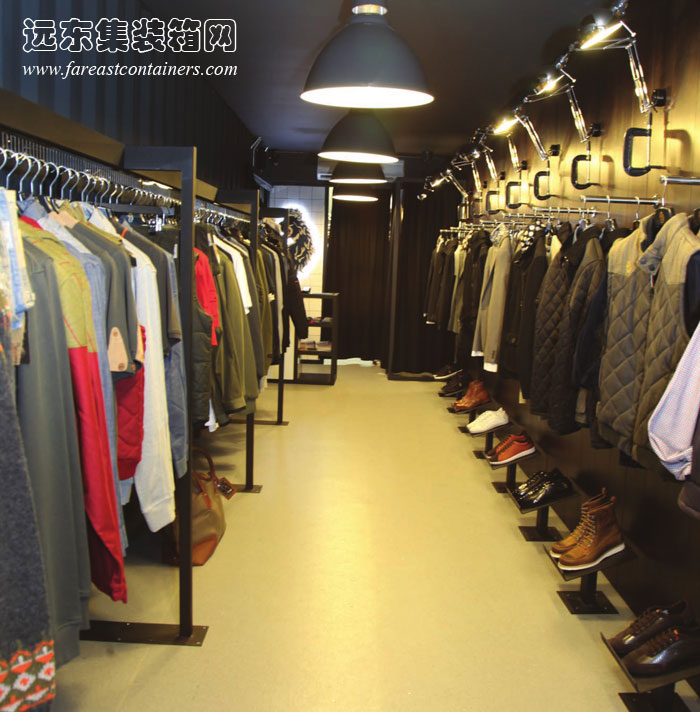 BOX PARK 集装箱购物中心的服装店