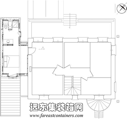 南斯集装箱住宅一层平面图