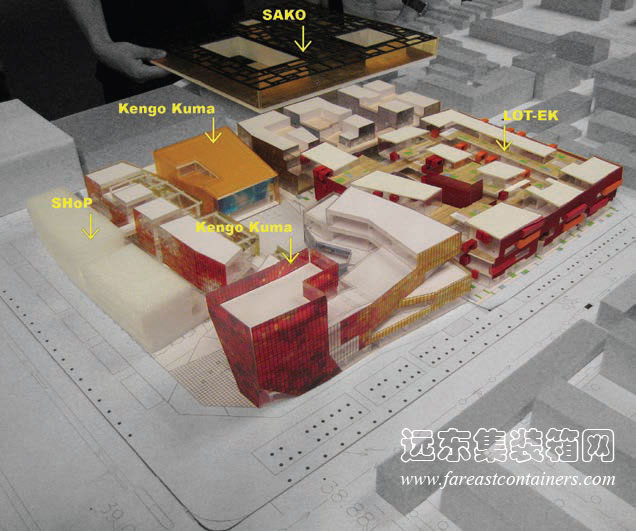 三里屯商业综合体整体立体模型