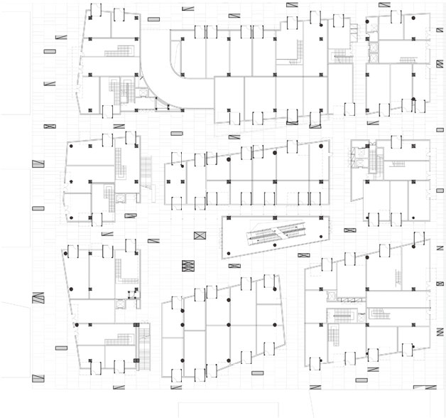 三里屯集装箱建筑一层平面图