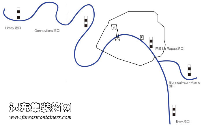 集装箱建筑:巴黎集装箱移动灯塔地理位置